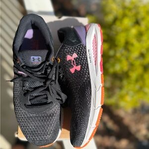 Under Armour Black and Pink Athletic Shoes